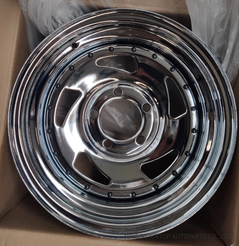 15X7 5/139.7 Chrome with Rivet Steel Wheel Rim for Trailer/ATV