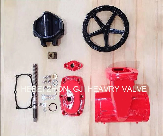 Cast Iron OS&Y Resilient Seated Gate Valve Non-Rising Stem Flanged or Grooved Connection with Plug Fire Valve