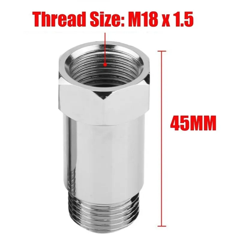 M18 X 1.5 Oxygen Sensor Angle Adapter Extender Bung Adaptor Extension O2 Spacer