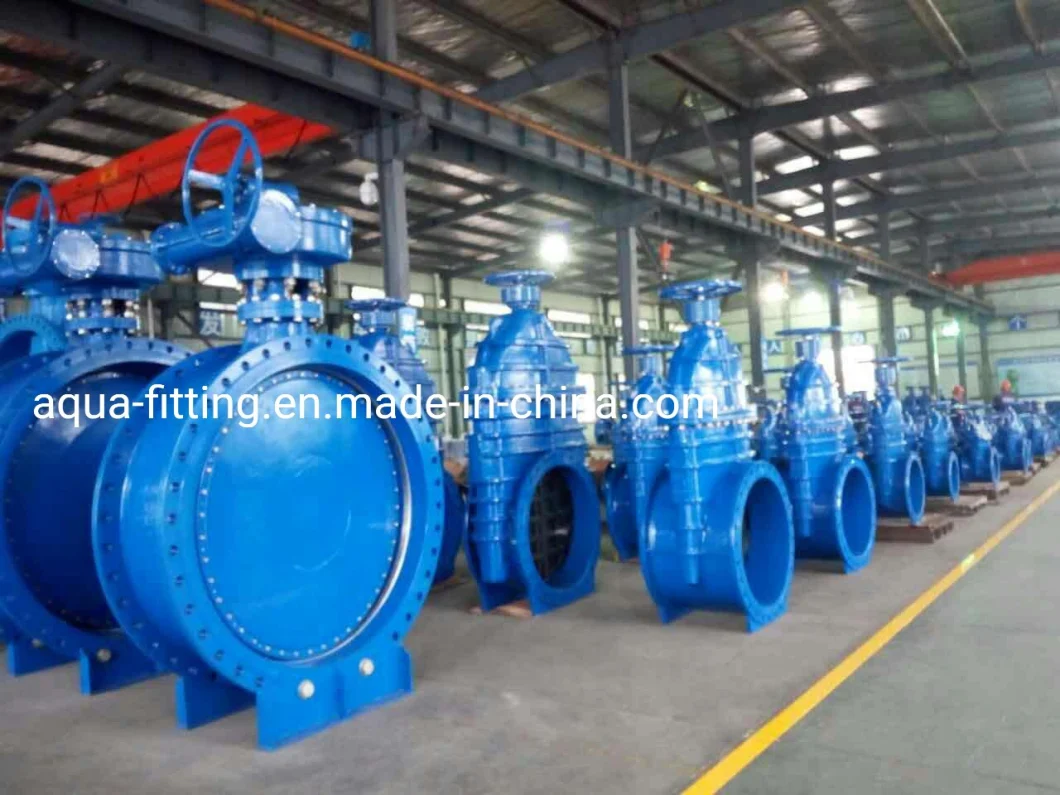 Ductile Iron Gate Valve DIN3352 F4/F5 Soft Resilient Seated Flange End Non-Rising Stem