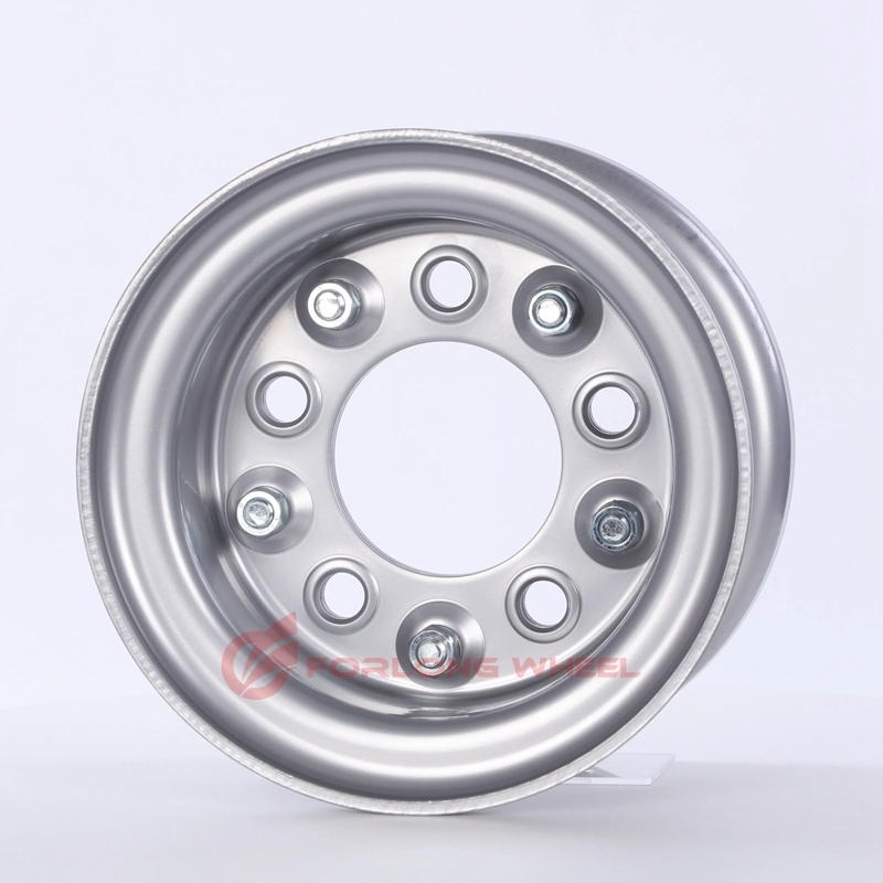 Forlong Wheel Split Rim 4.33r-8 Et0 94/140/5 Steel, Grey for 18X7-8 Tire