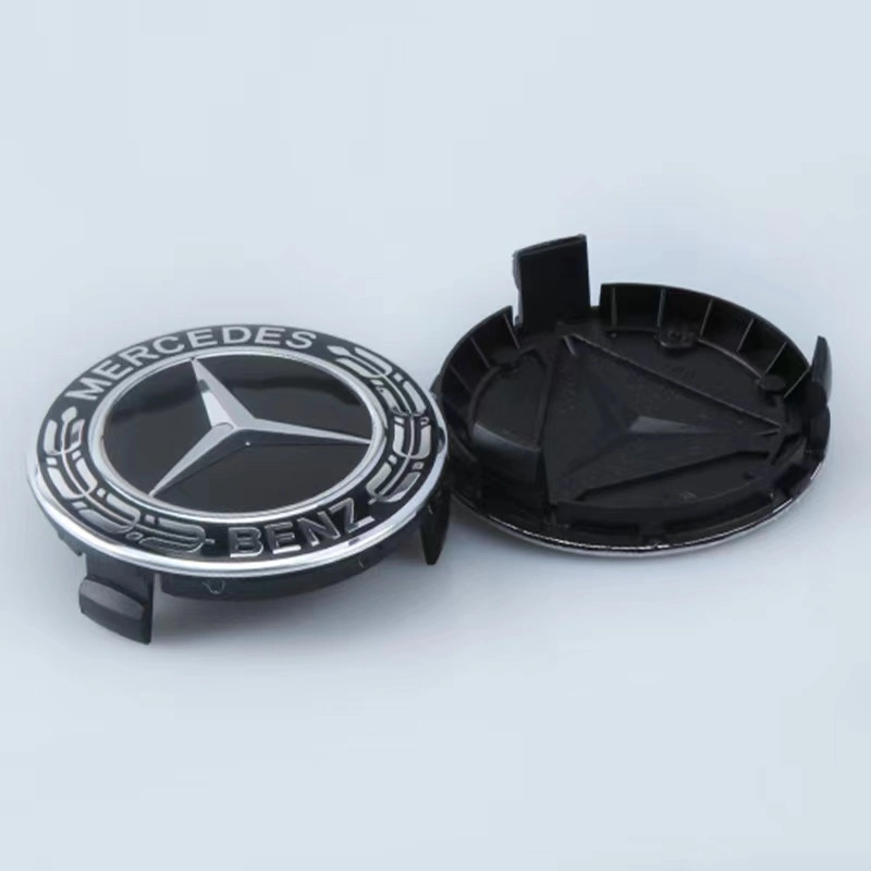 Car Accessories 75mm 3pins Car ABS Wheel Center Caps Car Logo Wheel Cover Center Emblem Wheel Hub Cap Decoration Wheel Rims Alloy for Mercedes Benz